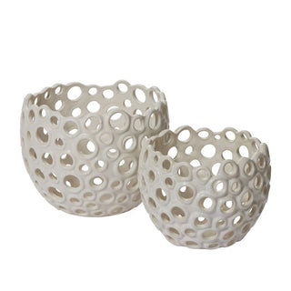 Coral White Pot