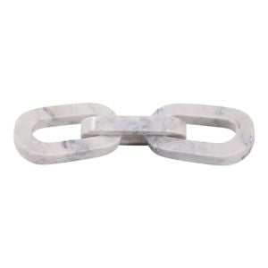 Louvine Carved Marble Chain Object