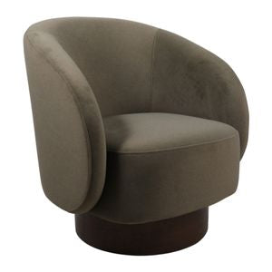 32x31 Swivel Green Accent Chair