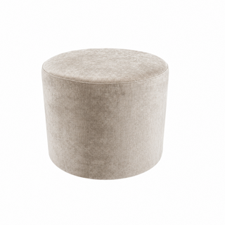 Taupe Cylinder Ottoman