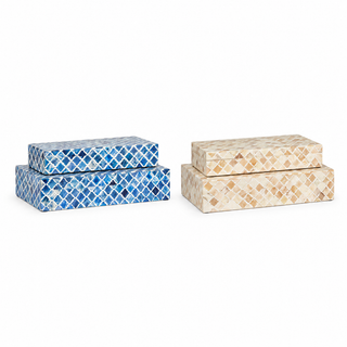 Rhea Wood and Bone Decorative Box