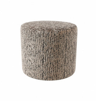 Taupe Cylinder Ottoman