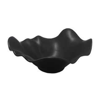 Black Ruffled Edge Bowl
