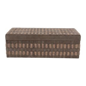 Tan Suede Leather Box