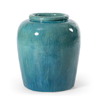 Blue 18" Stoneware Vase