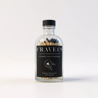 Crave Matches- 40 Count, Black