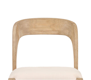 Winona Curved Wood Back Dining Chair with Upholstered Seat (Set of 2)