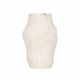 Dorsey Stone Cream Vase