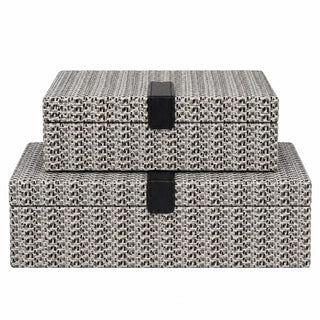 Black Snakeskin Boxes