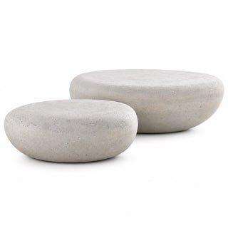 River Stone Coffee Table, Off-White