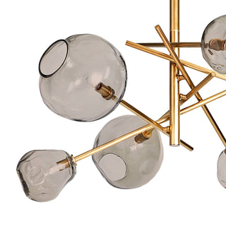 Molten Chandelier with Smoke Glass