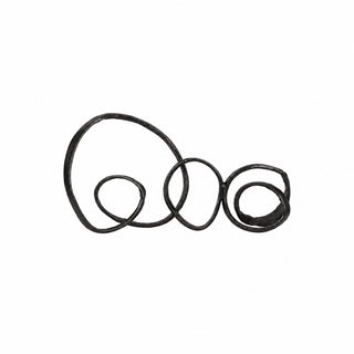 Metal Long Swirled Knot Sculpture