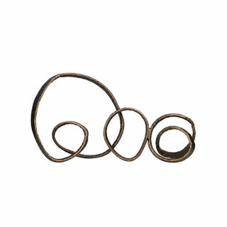 Metal Long Swirled Knot Sculpture