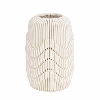 White 3D Porcelain Vase