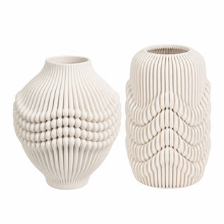 White 3D Porcelain Vase