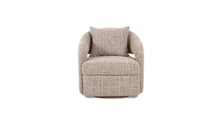Arch Wallaby Tweed Lounge Swivel Chair
