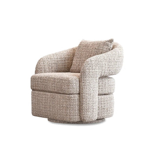 Arch Wallaby Tweed Lounge Swivel Chair