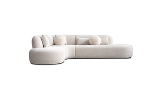 Itza Cream Chaise Facing Left