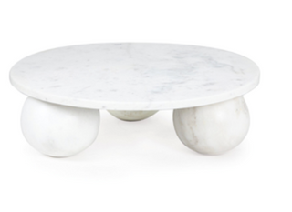 White Marble Large Plate