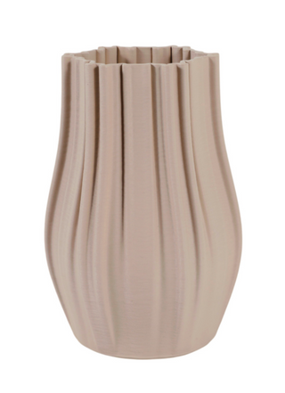 Sley 3D Vase, Cream
