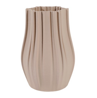 Sley 3D Vase, Cream