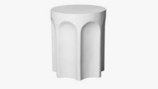 Column Side Table, White