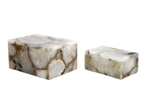 White Agate Box