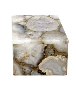 White Agate Box