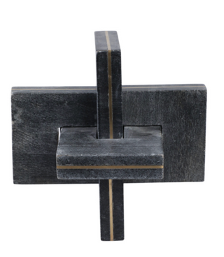 Black Marble And Brass Knot