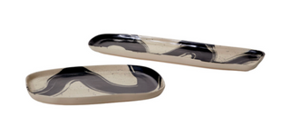 Black Swirl Line Tray