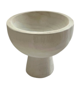 Pedestal Wood Bowl