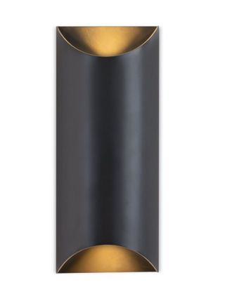 Black Steel Outdoor Sconce