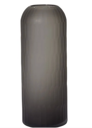 Smoky Dome Glass Vase