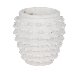 Knotted White Planter