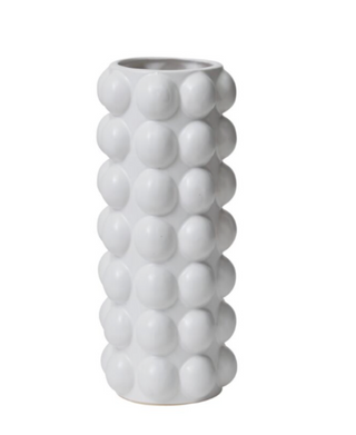 Bubble White Vase