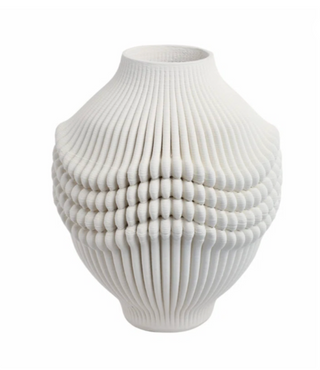 White 3D Porcelain Vase