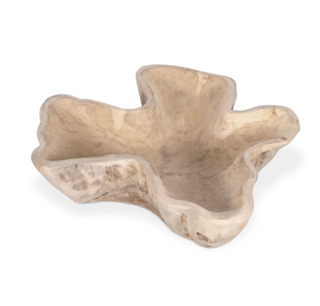 Teak Carved Wood Bowl