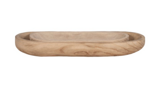 Natural Wood Decor Long Plate