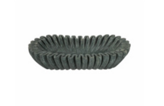 Arkin Wavy Marble Bowl, Green