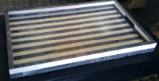 Black and White Line Tray