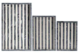 Black and White Line Tray