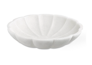 Petal Stone White Bowl