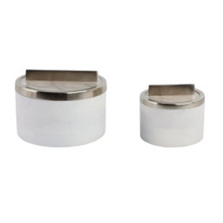Wood and Mica Round Boxes