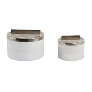 Wood and Mica Round Boxes
