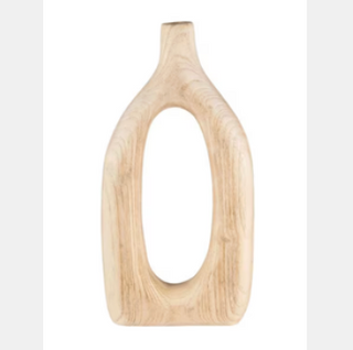 Wood Cut Out Vase