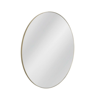 72" Round Gold Mirror