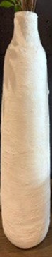 Narrow White  Vase