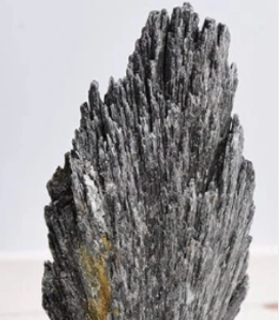 Silver Tourmaline Stone Sculpture