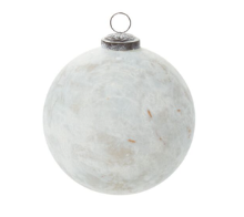 Textured Silvery Glass Ornament