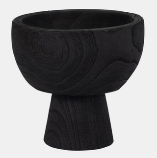 Pedestal Wood Bowl